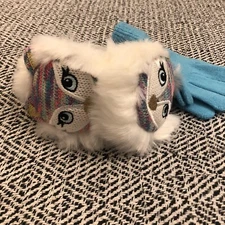 Capelli New York set of faux Fur earmuffs and gloves for girls