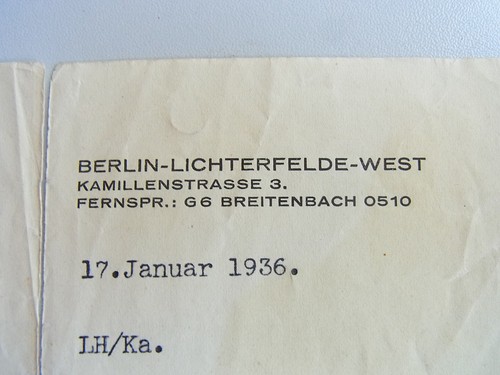 Ernst Ludwig HEUSS (1910-1967): Signierter Brief BERLIN 1936, Rechtsberatung - 第 4/11 張圖片