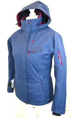 Wetterfeste Damenjacke Salomon Abyss Blue Active Fit.  D14