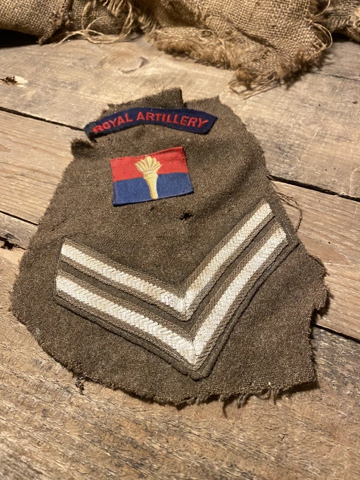 WW2 British 18th Training Brigade Royal Artillery Battledress Cut Off Insignia - Image 3 of 4