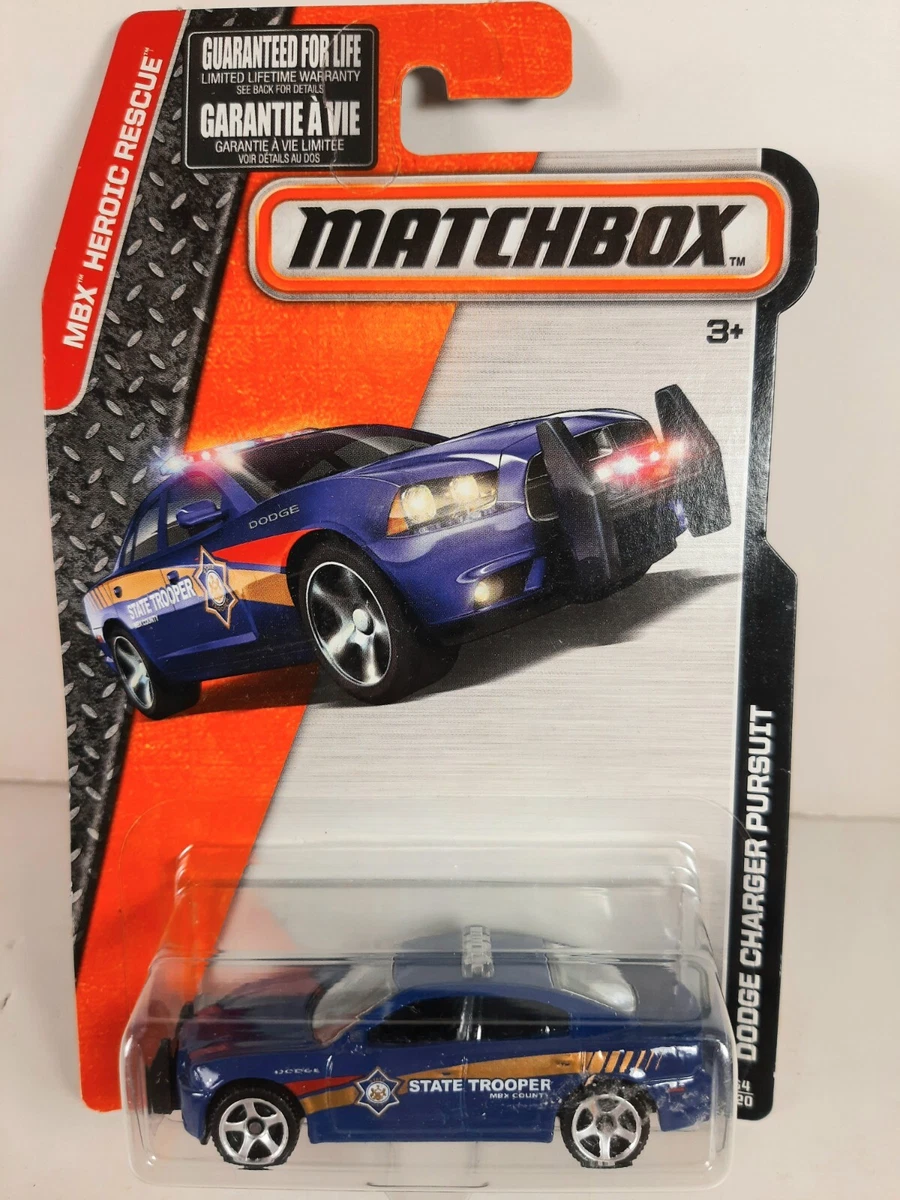 Matchbox DODGE CHARGER PURSUIT State Trooper Police Car Cruiser