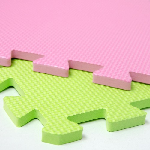 LittleTom Baby Puzzlematte Ab Null Kinder Spielmatte Krabbelmatte Pastell Uni - Bild 5 von 8