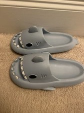 Shark Slides Men Blue Grey Size 8-9 42-43 