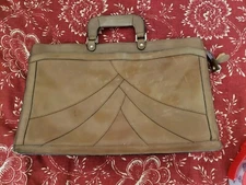 I Medici Firenze Leather Bag Brief Case Portfolio Tan