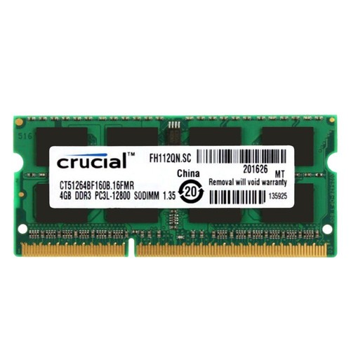 16GB 8GB 4GB RAM PC3L-12800 DDR3L-1600MHz SODIMM Memory Laptop For Crucial LOT - Picture 11 of 15