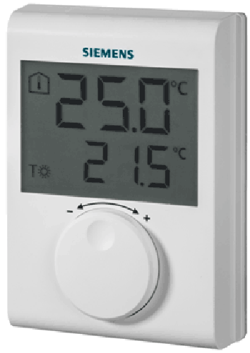 Siemens RDH100 digitales Kabelthermostat - Bild 1 von 2