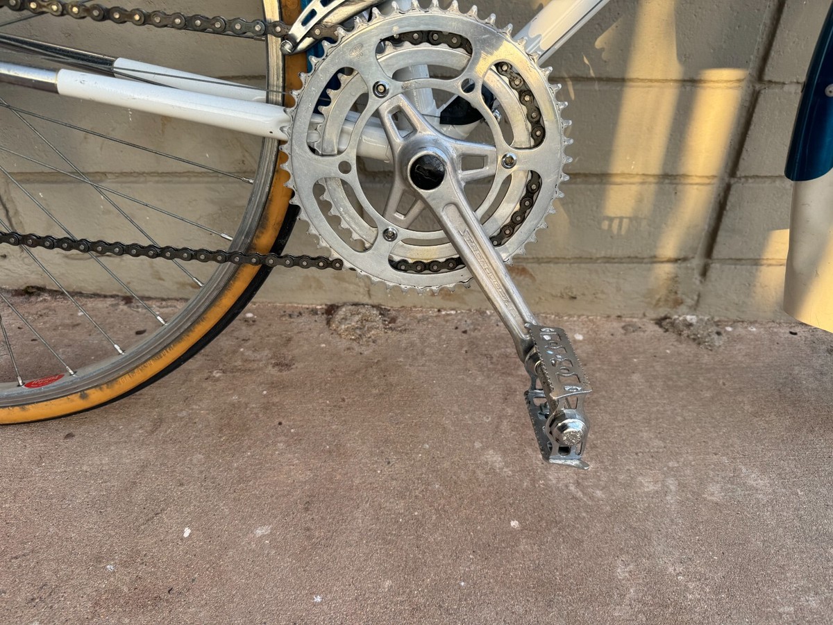 PEUGEOTパシフィックシルバー 1970s PEUGEOT Mixte Touring Road Bike Steel Shimano Gruppo Large