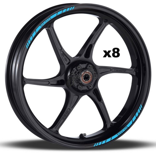 Wheel Rim Stickers Decals - 20 Colors - fazer fz1 fz6 fz8 fzr tdm xjr vmax r1 r6 - Afbeelding 3 van 29