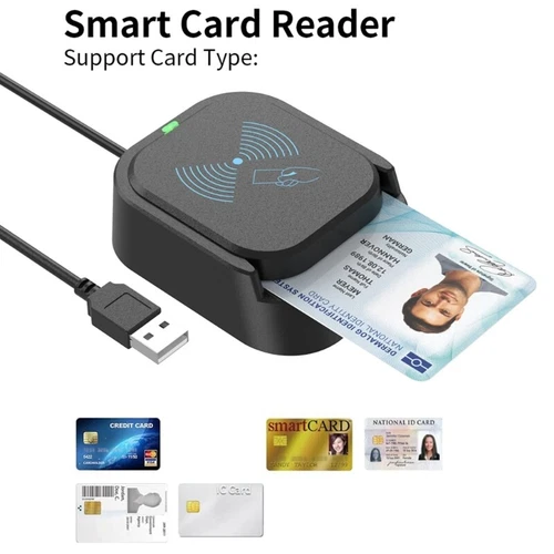 Intelligent Card Reader USB Powered for Seamless Operation Secure Card Reading
