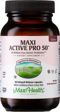 Maxi Health Active Pro-50 Ultra Protection 50 Billion Live Probiotics Delayed Re