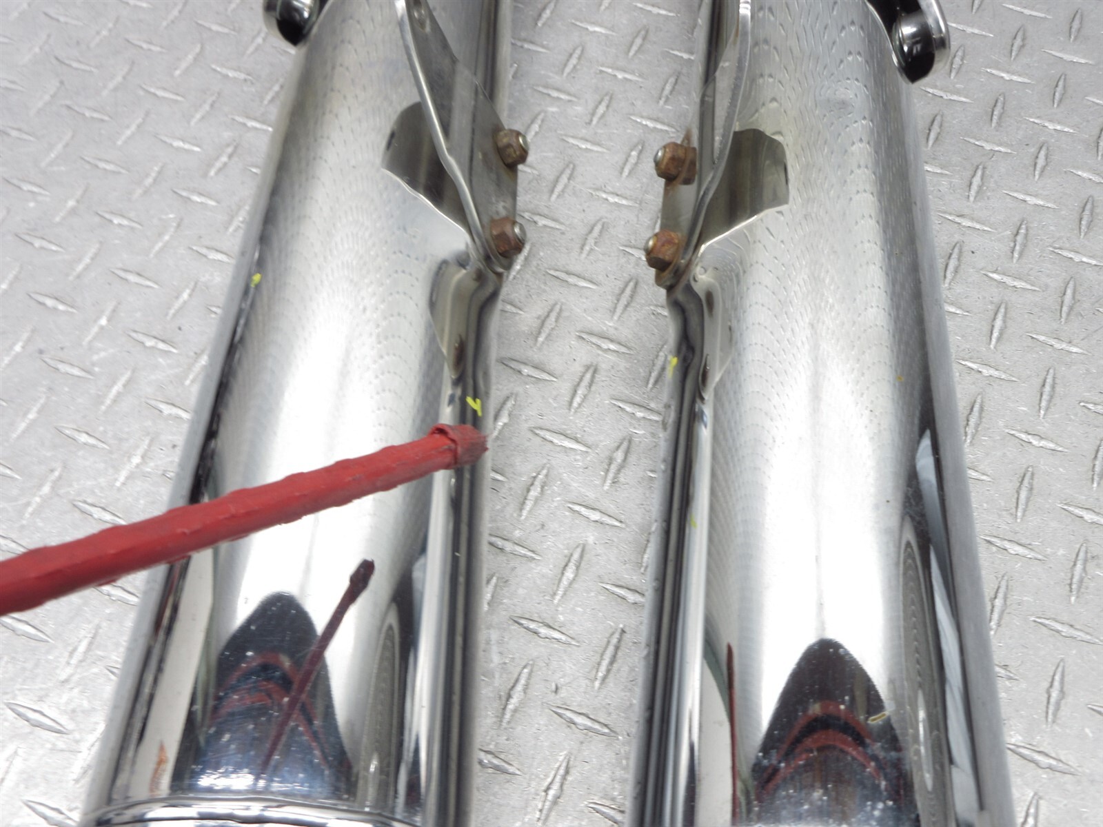 2011 08-13 Moto Guzzi V7 LL Stone Left Right Exhaust Muffler Pipe Silencer Pair