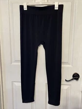 NWT - White Mark Women's Leggings - Black Solid - Plus Size One Size