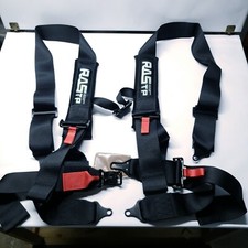 4 Point 3 Racing Style Harness Belt 4pt Black 4 Point 3 Racing Style Harness Belt 4pt Black