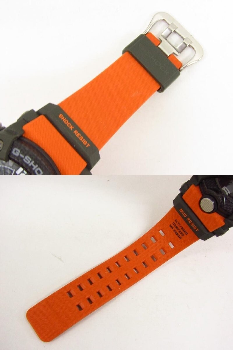 CASIO G-SHOCK MUDMASTER GG-B100-1A9JF Orange Band Used Japan CASIO G-SHOCK MUDMASTER GG-B100-1A9JF Orange Band Used Japan