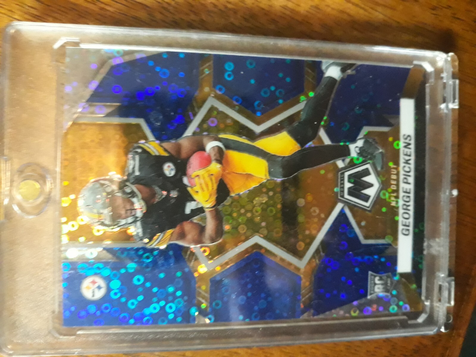 2022 Panini Mosaic - NFL Debut No Huddle Blue  #282 George Pickens /75 (RC)