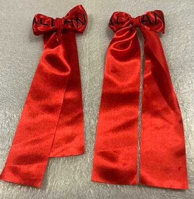 NEW ALBANIA EAGLE RED HAIR RIBBON GIRLS+WOMEN HAIR CLOTH RIBBON ACCESORIES-KNOT