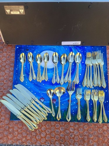 International Silver Company Gold Plated 43 Pieces Silverware - Picture 5 of 10