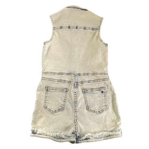 Jessica Simpson Girl's Size M Light denim sleeveless romper shorts Button Up - Picture 7 of 14
