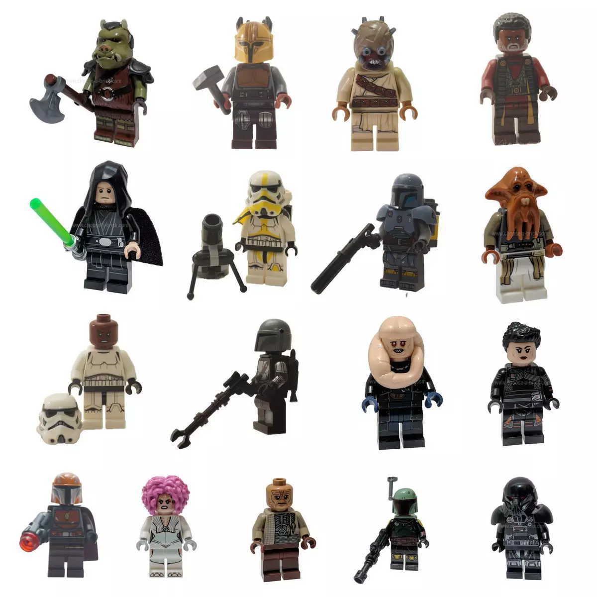 LEGO Star Wars The Mandalorian beskar boba Fett tusken yoda vizsla  Minifigure