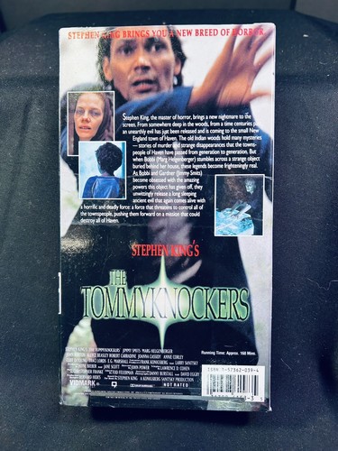 Vtg The Tommyknockers VHS 1993 Vidmark Entertainment Stephen King NEW Sealed - Picture 2 of 2