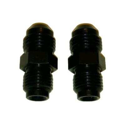#ad #ad 6an to 1 2 20 inverted flare. transmission and radiator Fitting Black. Set of 2 $16.50