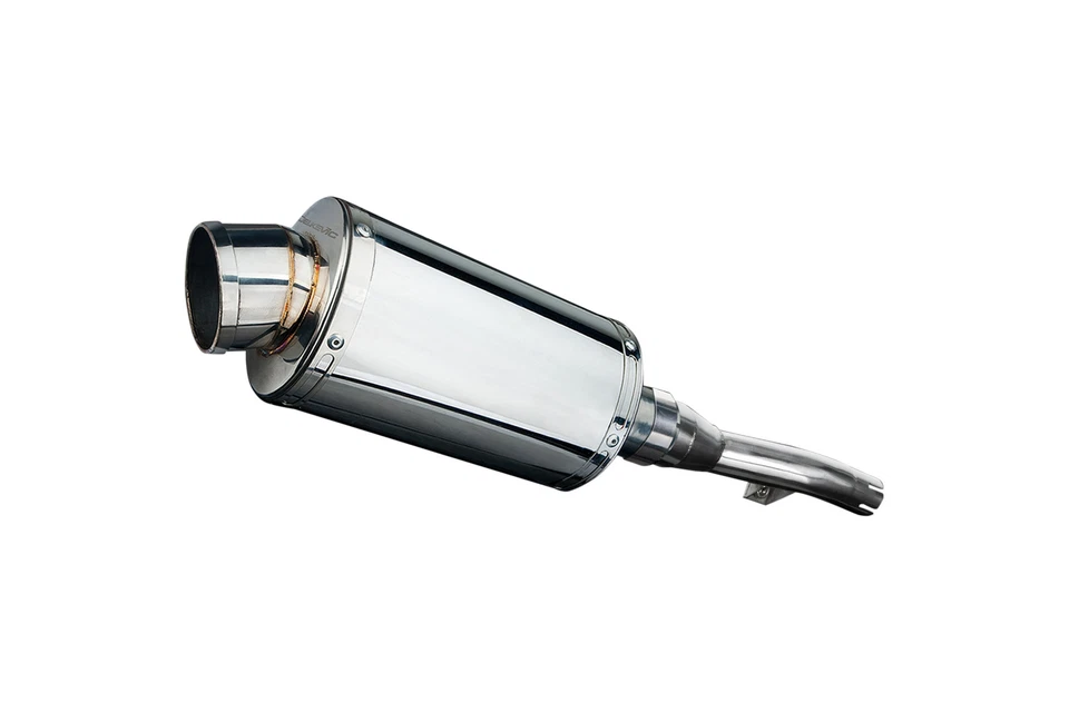 Silenciador de escape Yamaha XT250 08-22 Delkevic Slip On SS70 9" acero inoxidable ovalado Foto 4 de 4