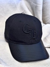 Chrome Hearts Vintage Black CH Logo Cap w/ Le...