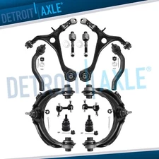 Front Upper Lower Control Arms Ball Joints Tie Rods for Honda Accord Acura TSX