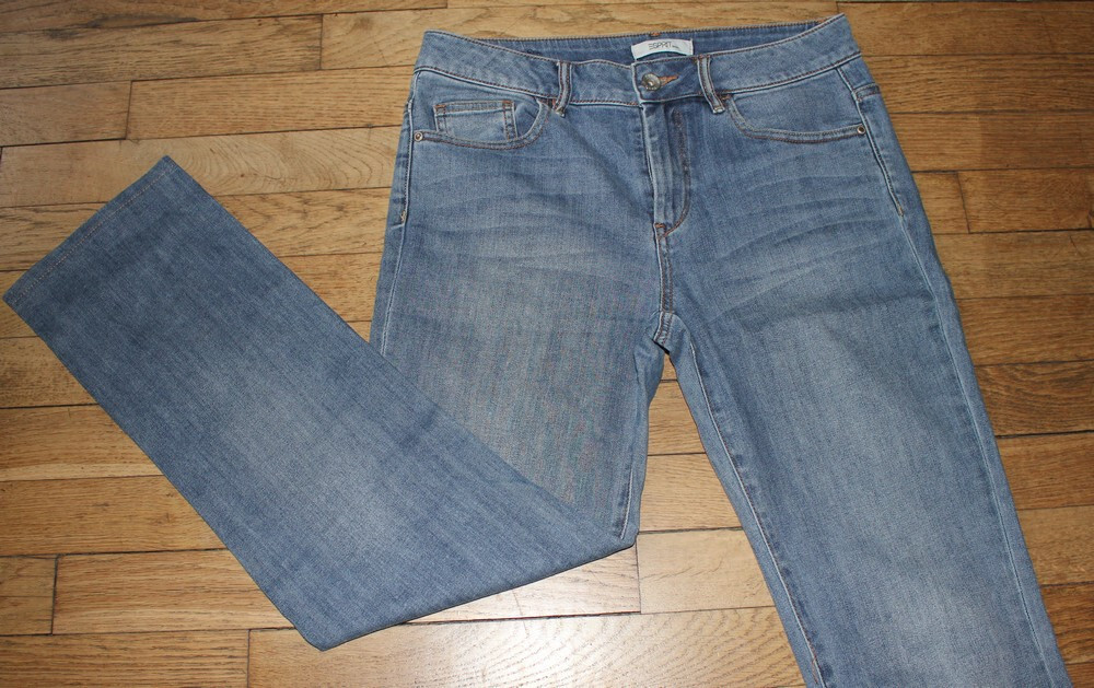 Jean Droit ESPRIT Pour Femme - Taille 36 (W27/L30), Bleu, 98% Coton, Occasion Très Bon état