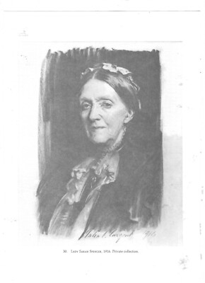 John Singer Sargent doppelseitiger Druck aus einem notleidenden, entfesselten Buch entfernt