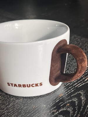 Starbucks Coffee 2010 KAHLA Mug with Brown Velvet Felt Handle 14 Oz Germany