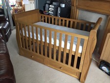 east coast langham sleigh cot bed