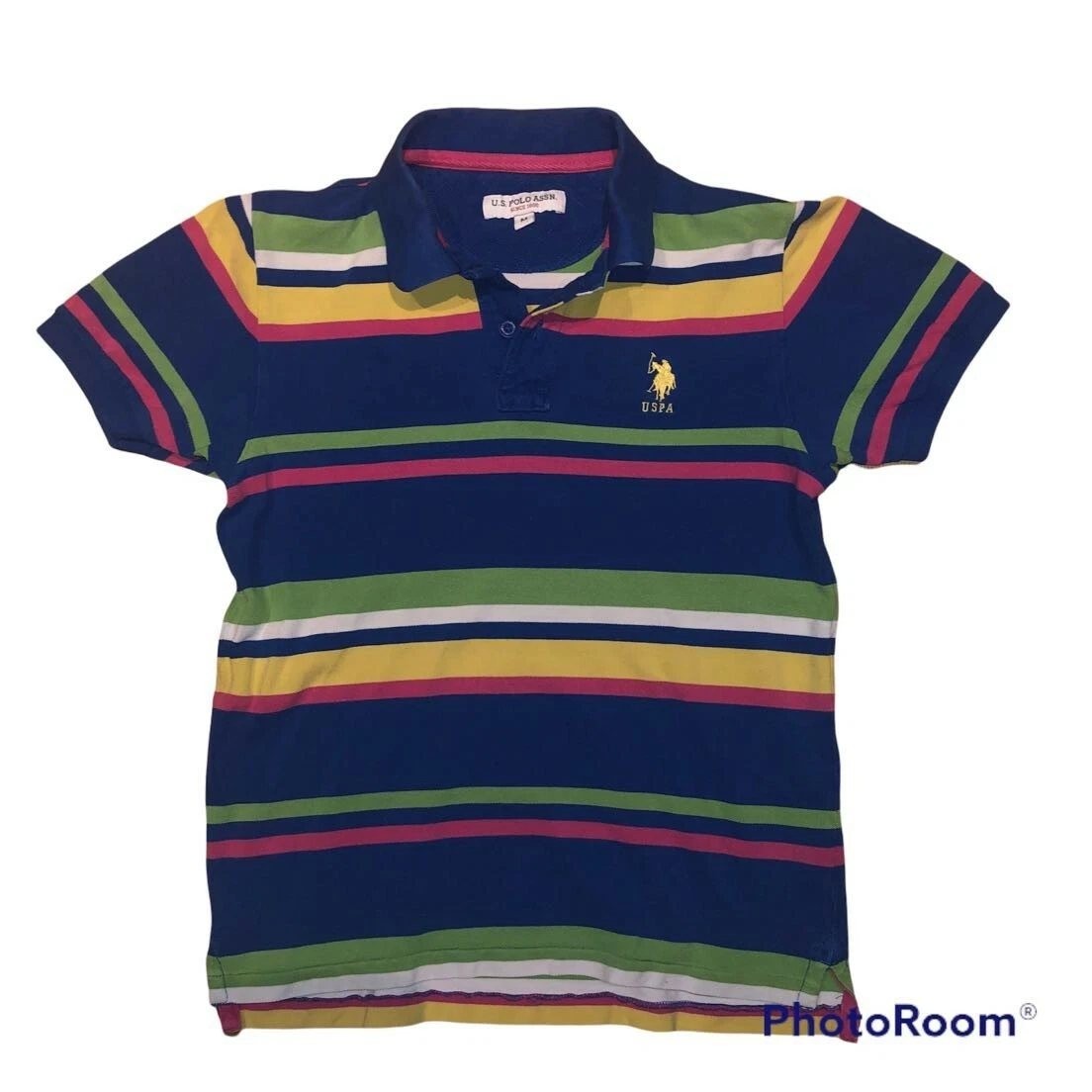 U.S. Polo Assn Unisex Polo Shirt Size M multicoloured