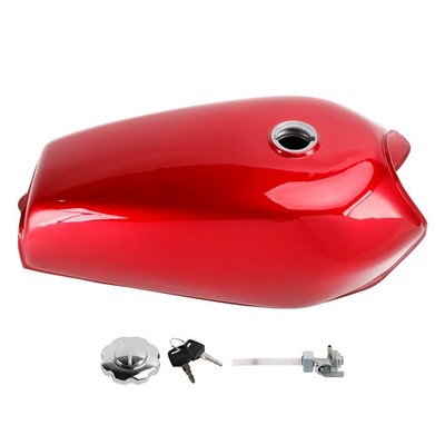 Benzintank Kraftstoffhahn Tankdeckel rot für Honda CG 125 CB 125 Cafe Racer