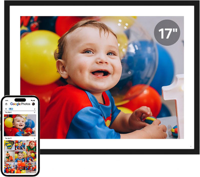 17'' WiFi Digital Photo Frame - Unlimited Storage, Share via Google Photos & More
