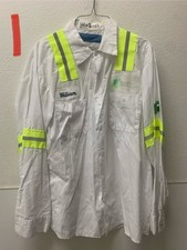 LOT OF 4 XL Used Hi-Visibility Reflective CLEAN Cintas WHITE Shirts