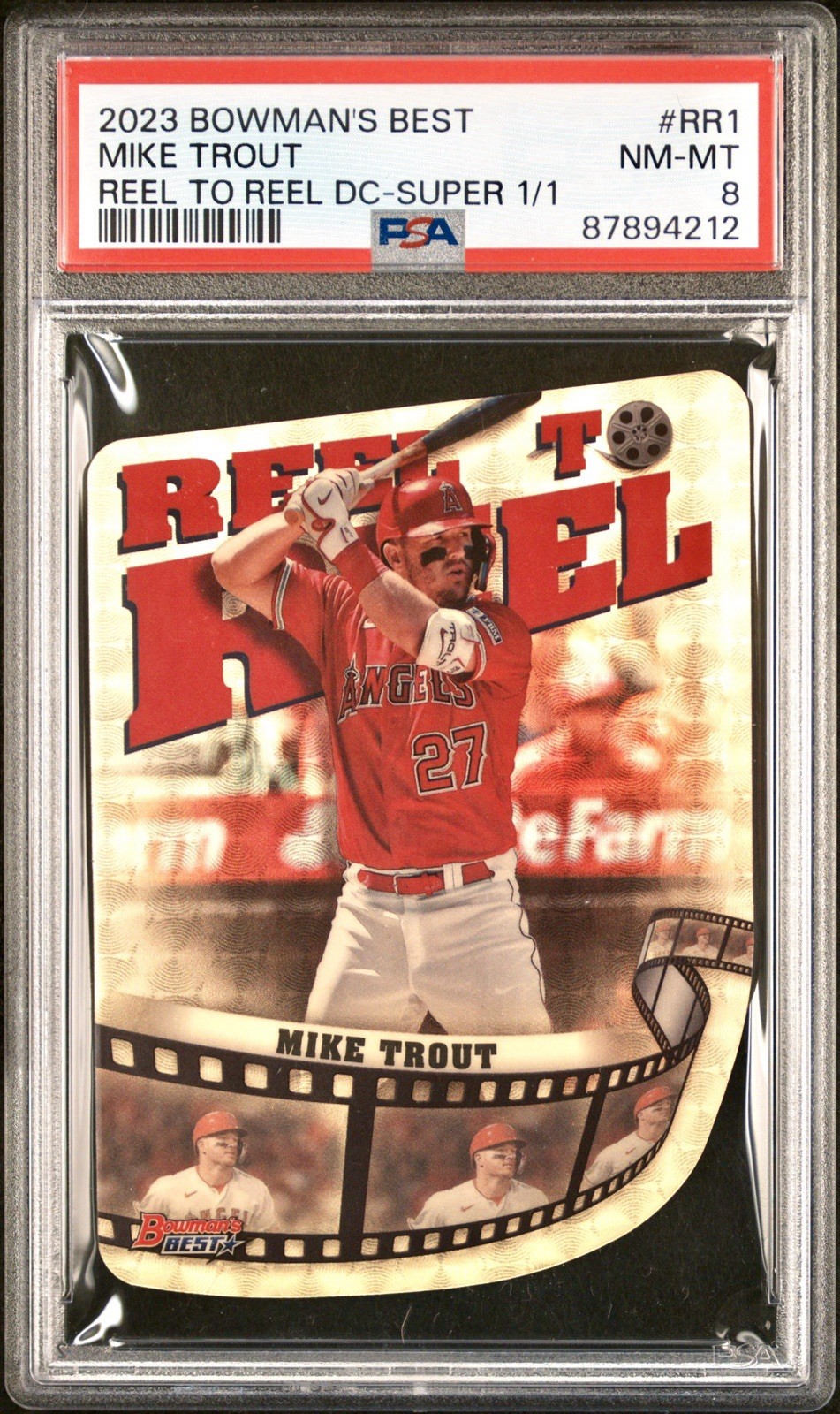 2023 Bowman’s Best Mike Trout 1/1 Gold Superfractor Angels One Of One PSA