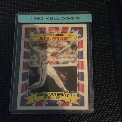 1992 Kellogg's Corn Flakes All-Stars Mike Schmidt #10 - Philadelphia Phillies