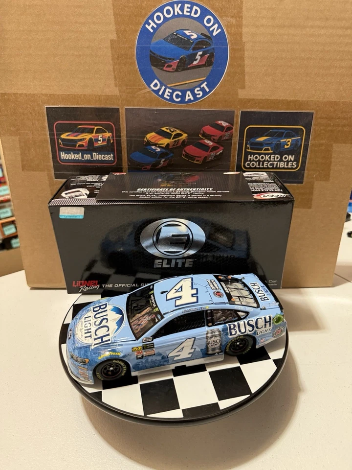 Kevin Harvick ELITE #4 Busch Light 2018 1/24 Nascar Diecast - Imagem 2 de 4