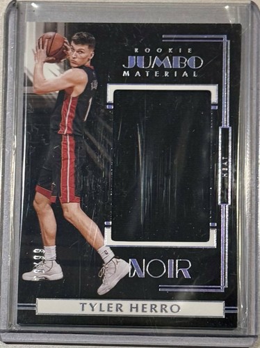 TYLER HERRO RC GU 2019-20 PANINI NOIR ROOKIE JUMBO MATERIAL 76/99 RJ-THR HEAT - Picture 1 of 3
