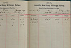 1891 Louisville New Albany & Chicago Railway Baggageman Way Bill Monon Railroad — photo 6