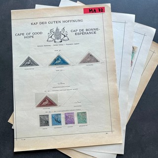 Colonia Britannica Capo di Buona Speranza Francobolli Collezione 3 Pagine MA72