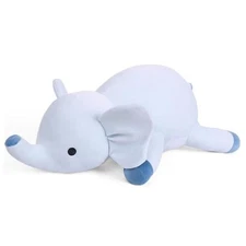 Weighted Elephant Stuffed Animals 24", 4.2 Pounds Weighted Plush for Kids Blue