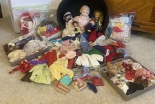 Large Mixed Lot Vintage 60’s-80’s Doll Clothes For  Vogue, Barbie And Other