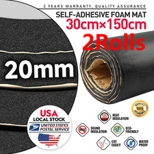 2 Roll Sound Deadener Noise Proof Deadening Car Heat Shield Insulation 20mm