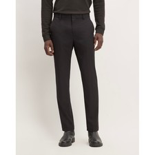 EVERLANE Men's Chino Pants 40x32 Black Flat Front Cotton Blend NWT