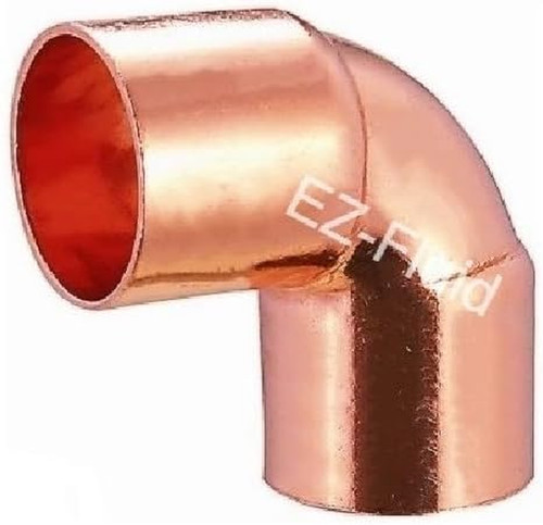 2" Copper 90ยฐ Elbow Pressure Fitting with Sweat Connection