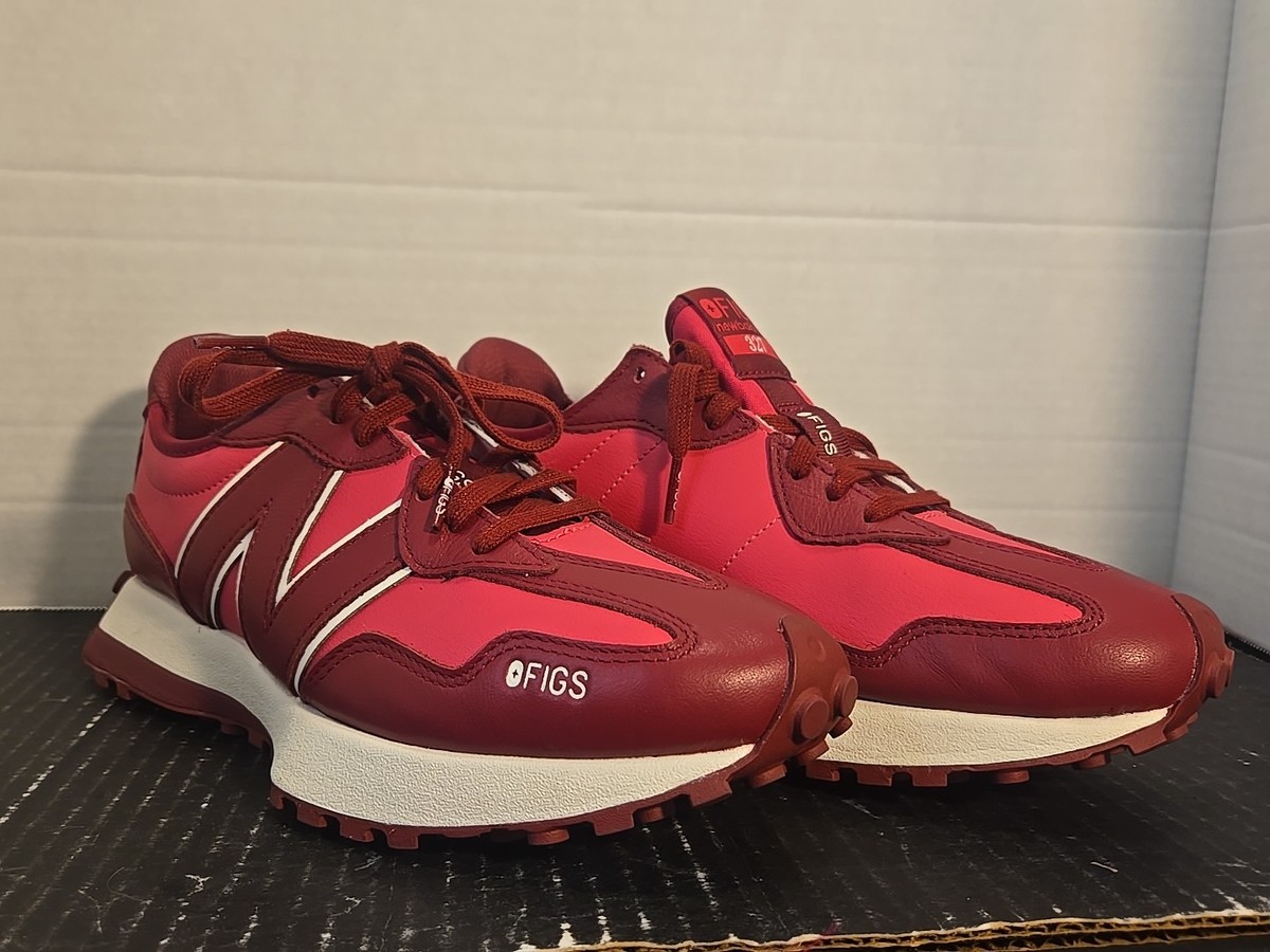 New Balance 327 Shoes +FIGS - Deep Cranberry U327PN SIZE 9.5 M
