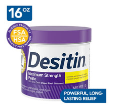 Desitin Maximum Strength Diaper Rash Cream 40 Zinc Oxide 16oz