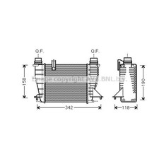 Ladeluftkühler für Renault Clio Grandtour KR0/1_ III BR0/1 CR0/1 F/JP0_